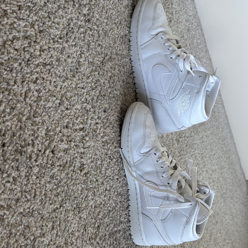 Jordan White High-Top Sneakers